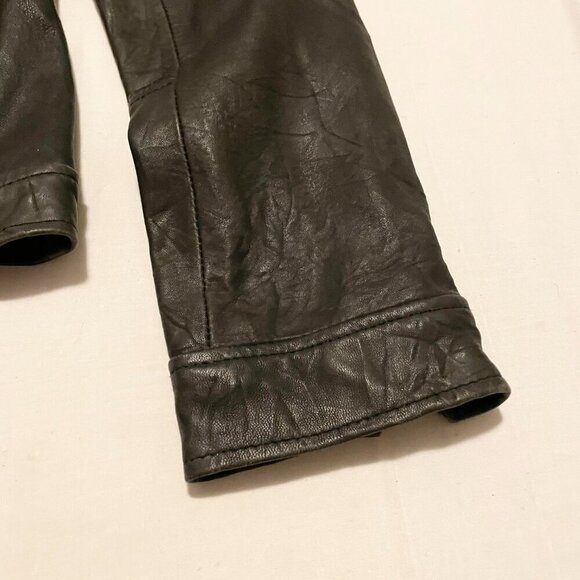 Moda International Womens Leather Jacket Size Medium - Picture 6 of 16